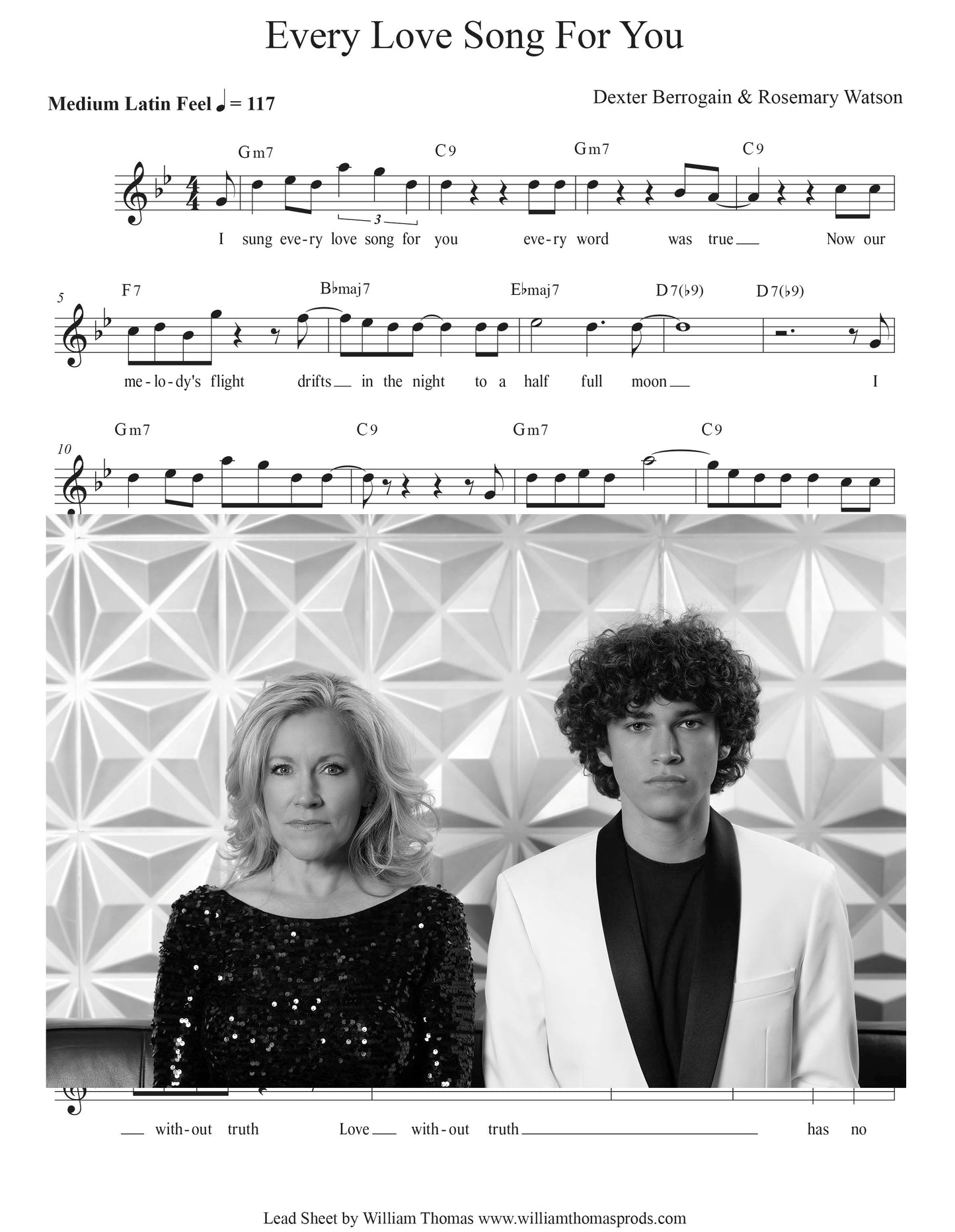 I Sang Every Love Song For You - Lead sheet