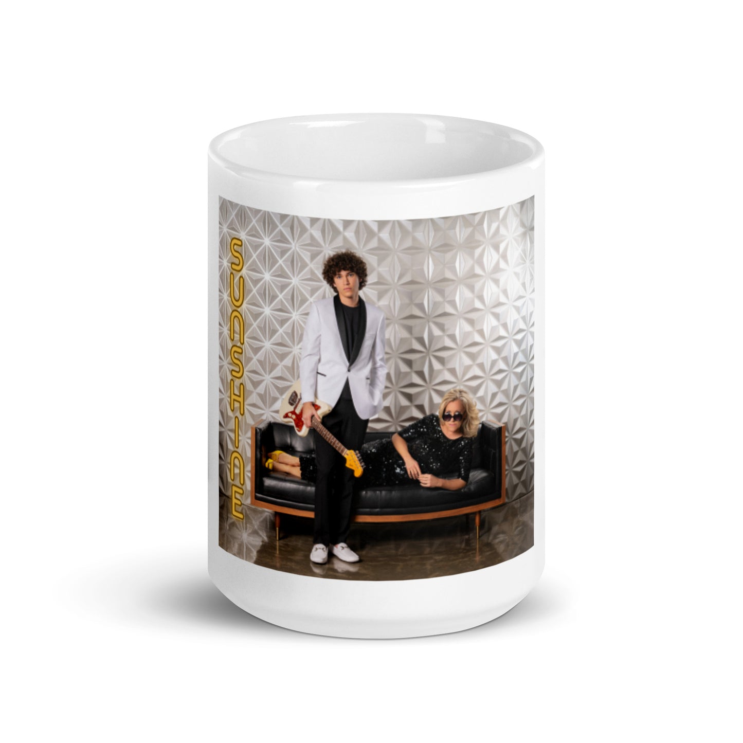 SUNSHINE DUO BAND - White glossy mug